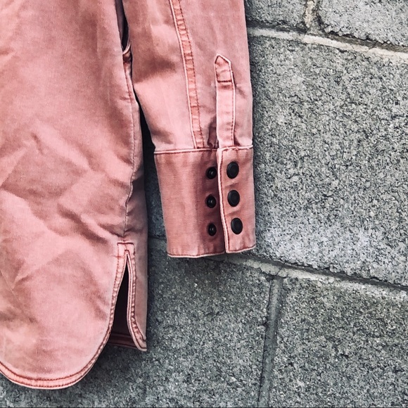 FREE PEOPLE Gorgeous Dust Pink Front Snap Jacket - Picture 12 of 16